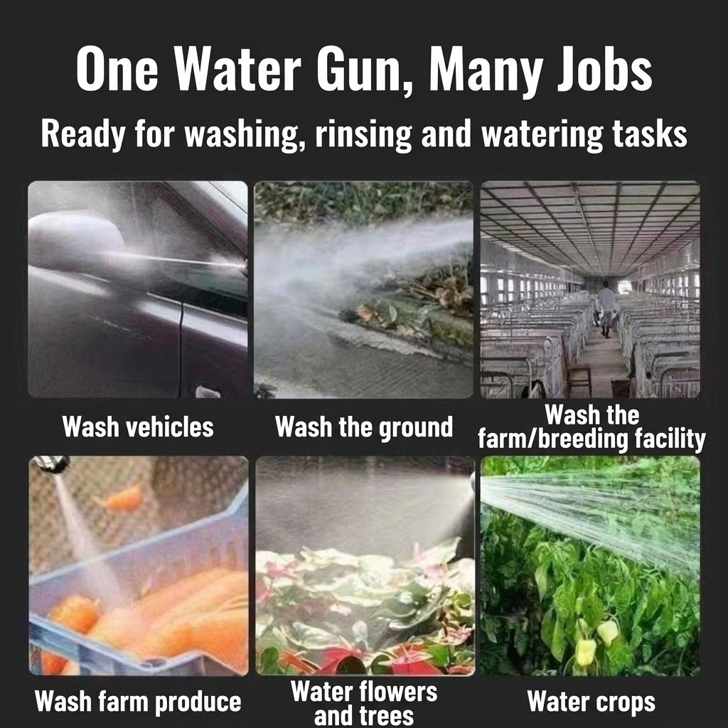 Household wireless lithium battery water gun car wash high-pressure water gun rechargeable car wash artifact car wash machine set of foreign trade order