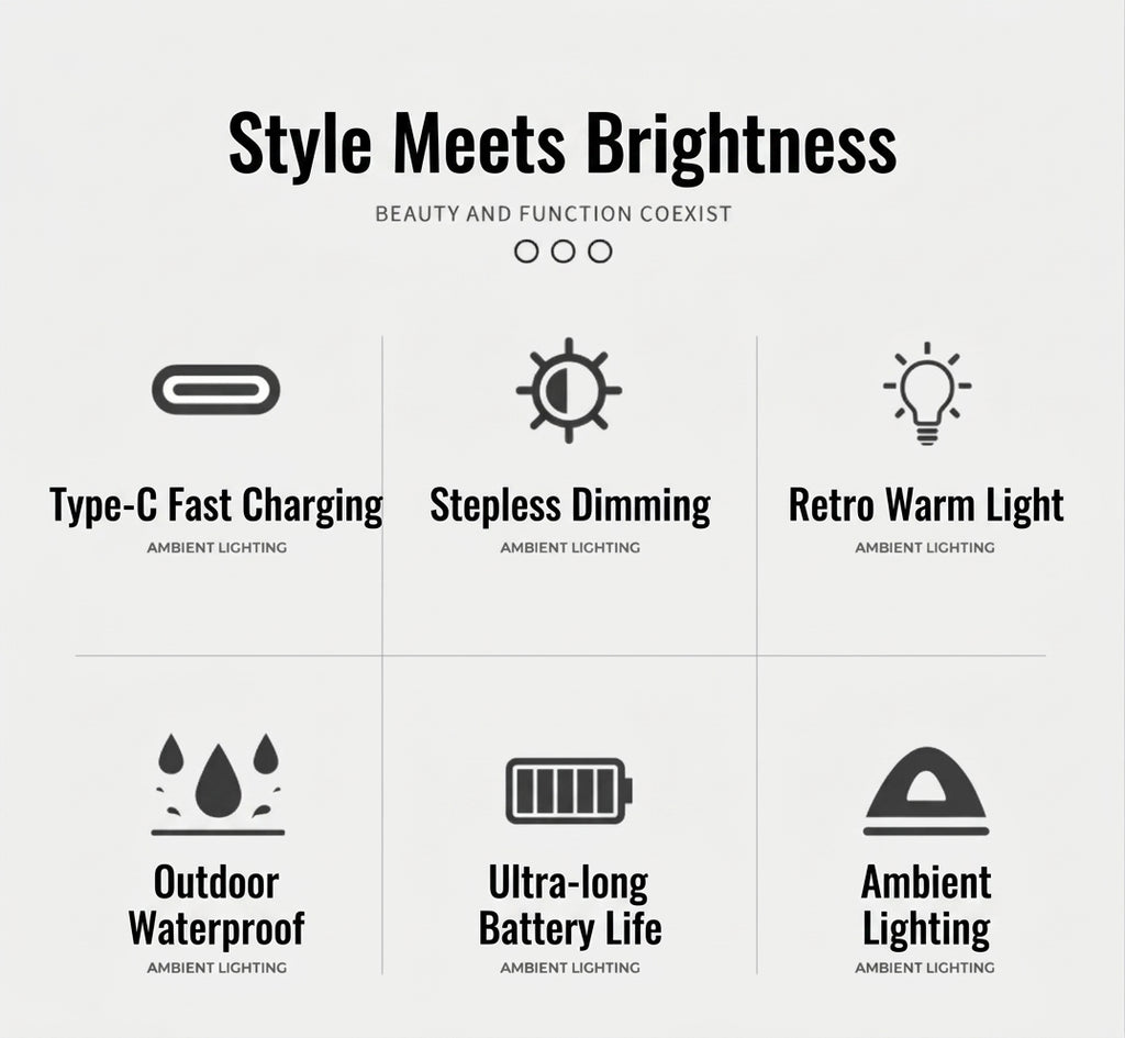 Camping Light - Rechargeable Lantern, Multiple Colors