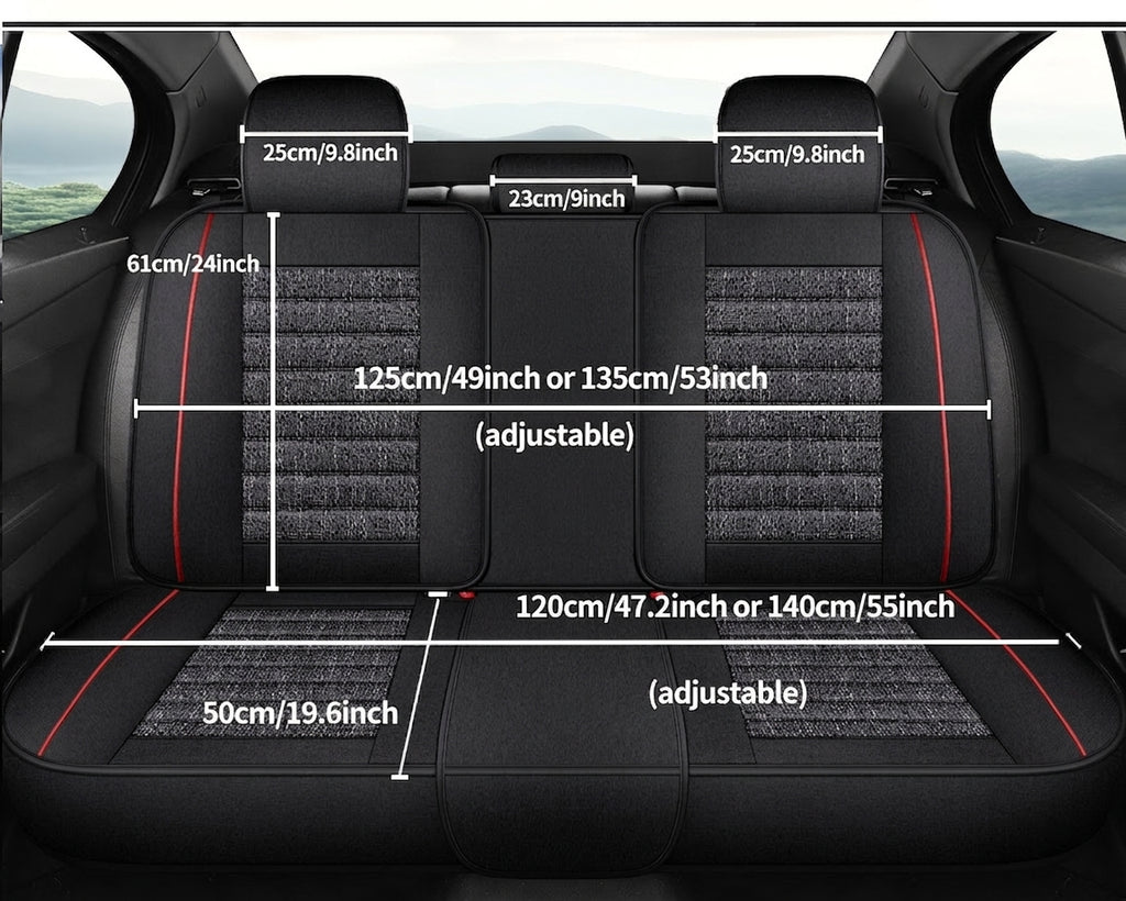 25 years new linen split head car seat cushion four seasons universal seat cover original piece drop shipping cross-border wholesale
