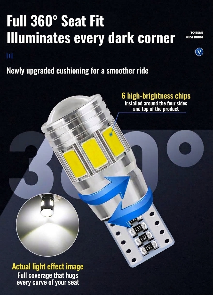 Car LED T10 5730 5630 6SMD Decoding Indicator Indicator Light W5W License Plate Light Reading Light
