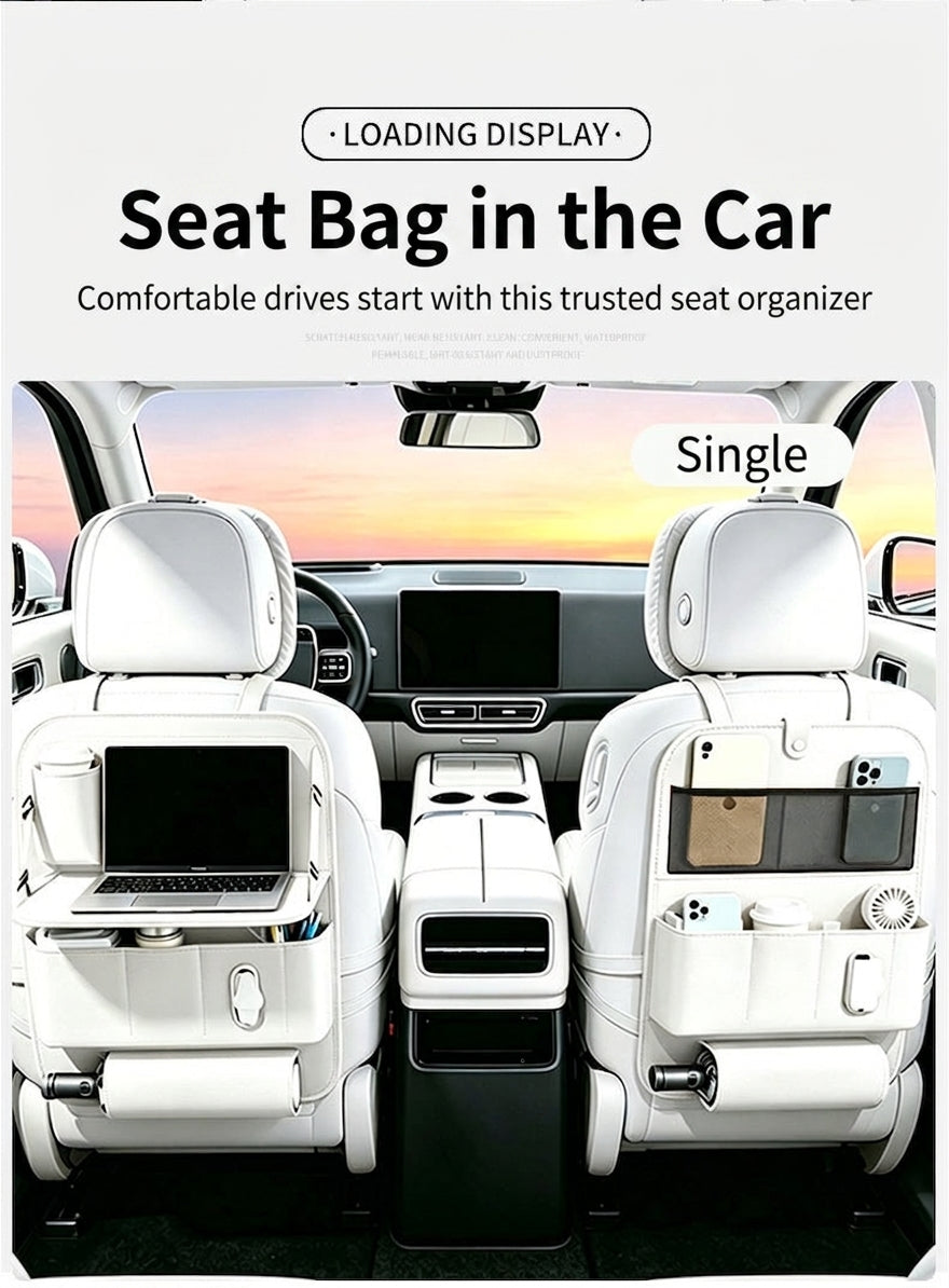 Car seat back storage bag, car hanging bag, small tabletop board seat, rear seat rear seat storage box, storage bag