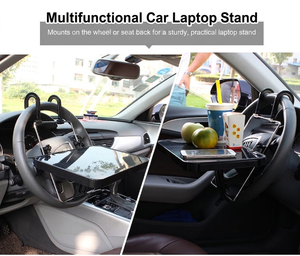 Car Mini Tabletop Foldable Dining Table Car Rear Seat Computer Car Rear Seat Study Table Laptop Stand