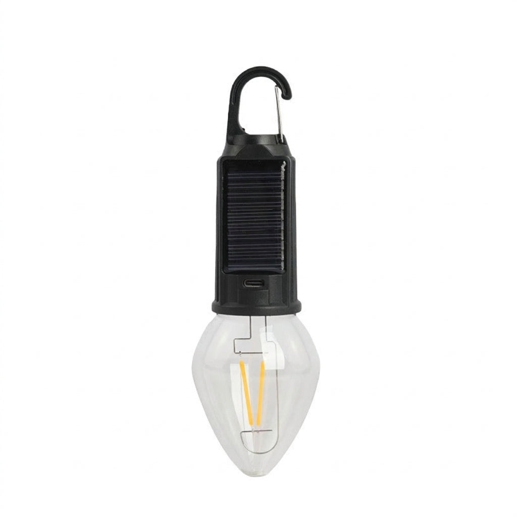 Solar Camping Light with Hook - Rechargeable