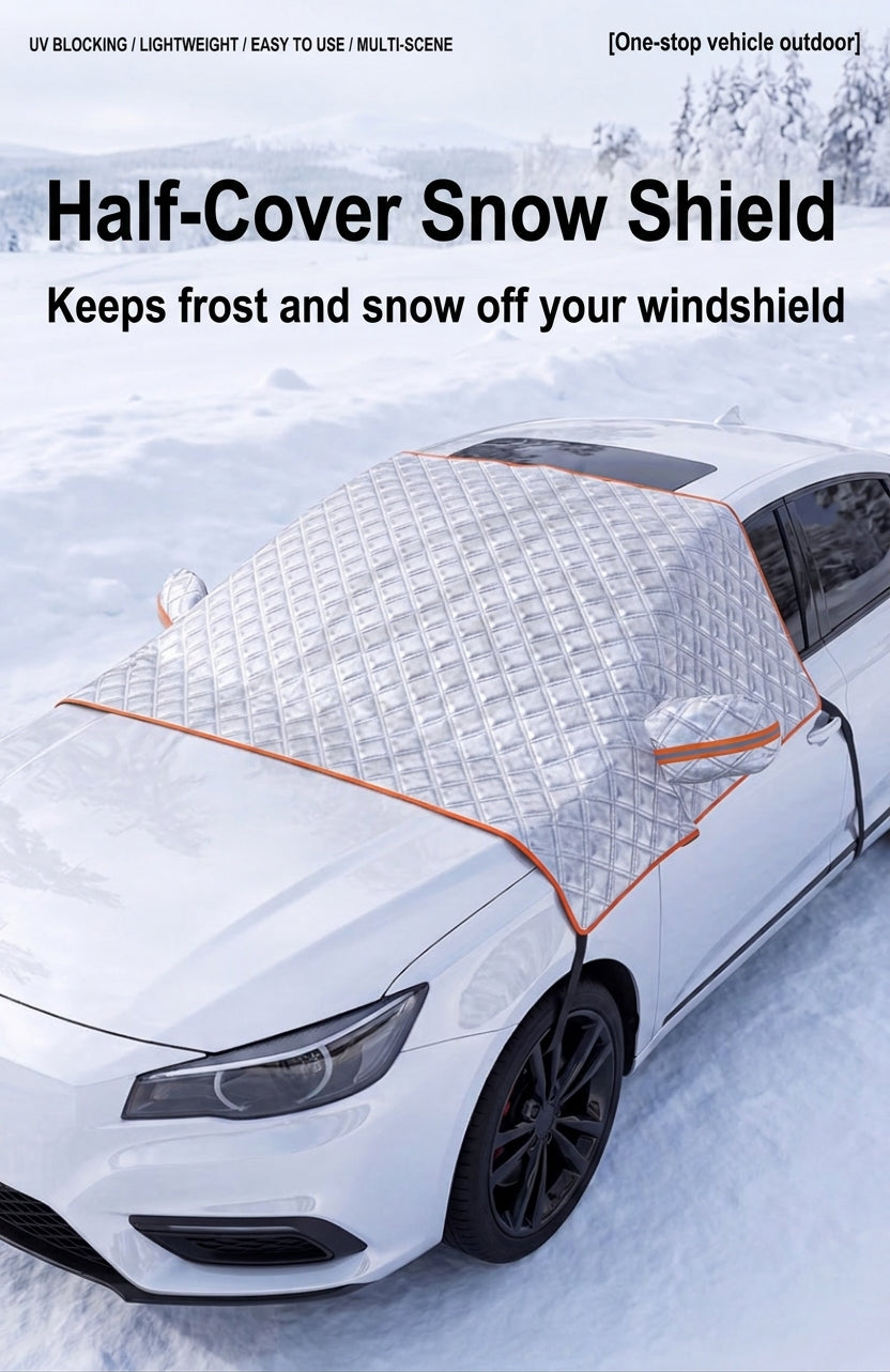 Car Snow Cover Half Hood Windshield Protector
