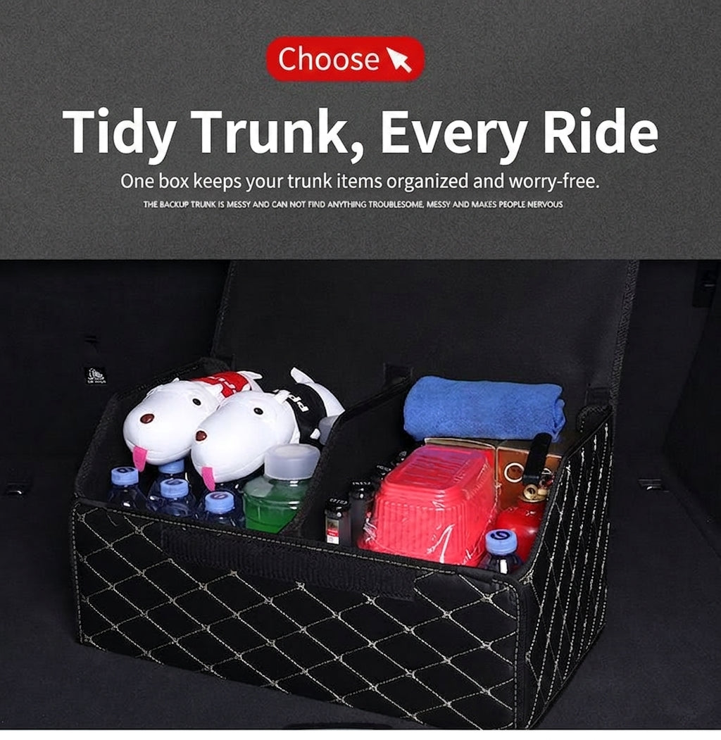 Car storage box, car aftermarket organizer box, storage box, folding box, multifunctional in-car item