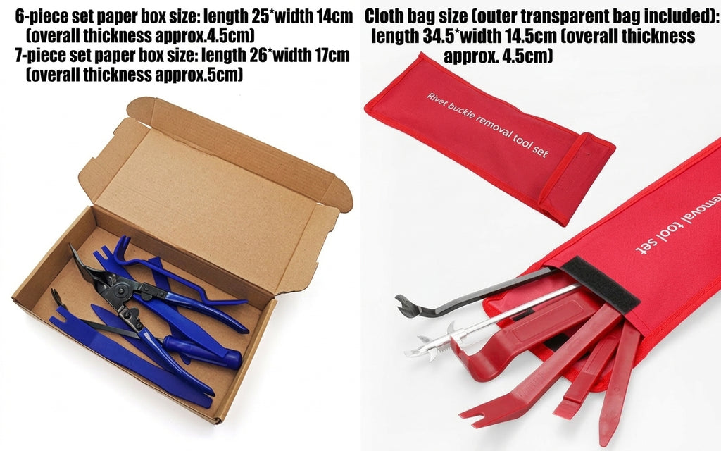 5 pieces, 6 pieces, 7-piece set, car panel car door audio system decoration modification tool, clip screwdriver, pliers, disassembly 3 pieces