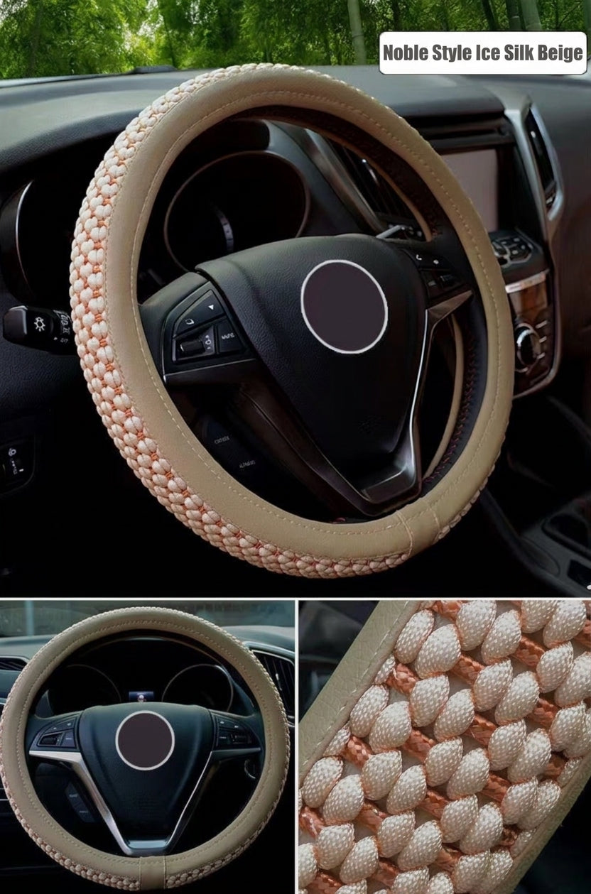 Steering Wheel Cover, Ice Silk, Universal Fit