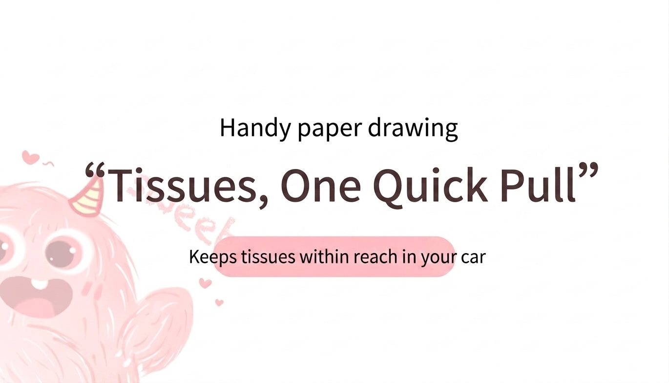 Factory custom car tissue box printed processing, hanging sewn label tissue box, car seat back tissue hanging bag