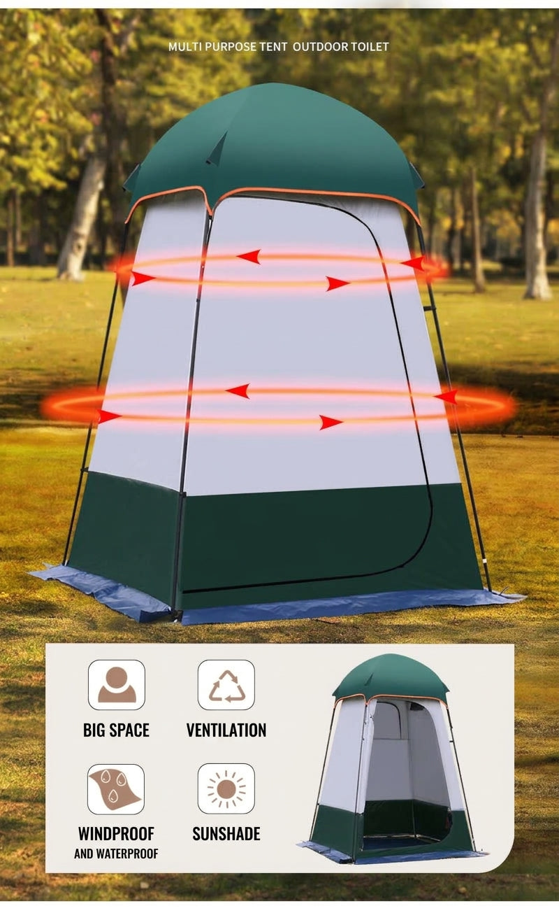 Enlarged and raised outdoor dressing, bathing, tents, camping, beach, fishing tent, model changing mobile toilet tent