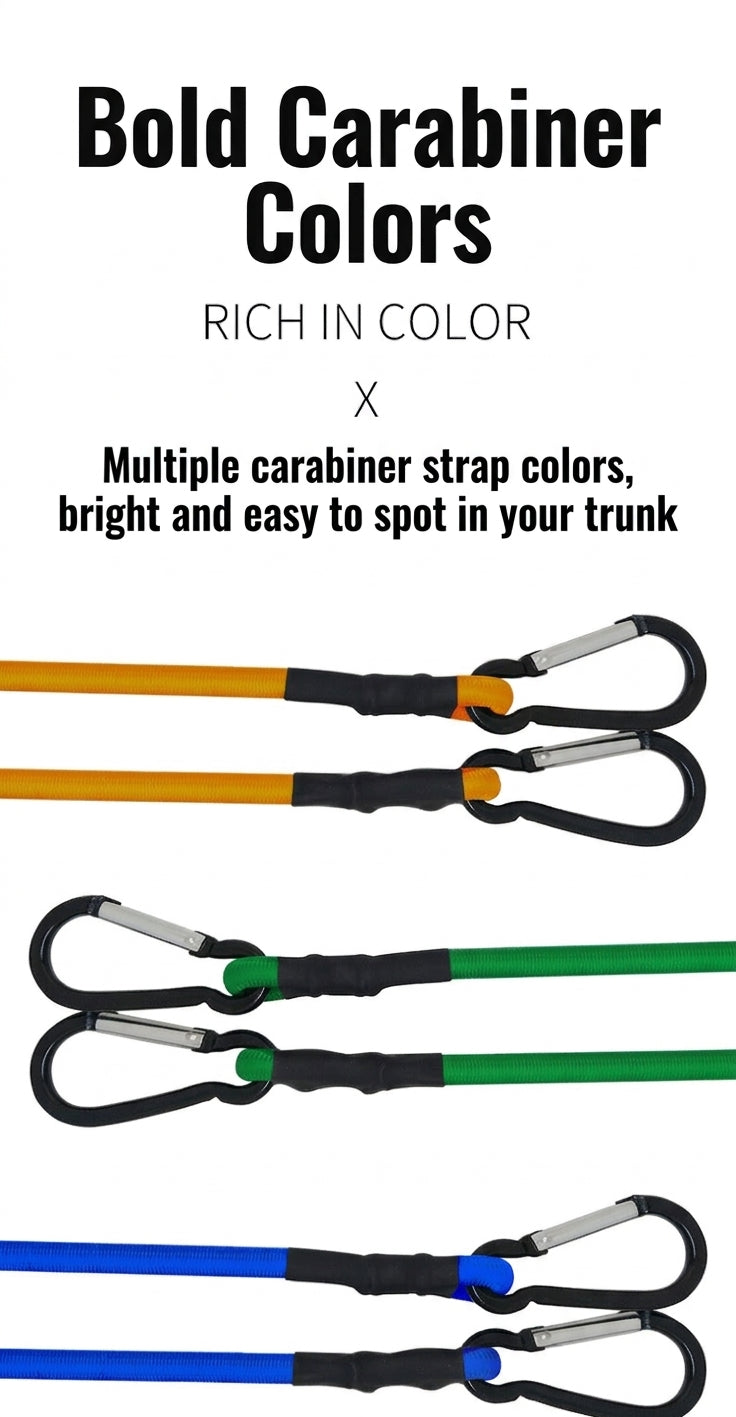 Luggage Strap & Carabiner Combo Set