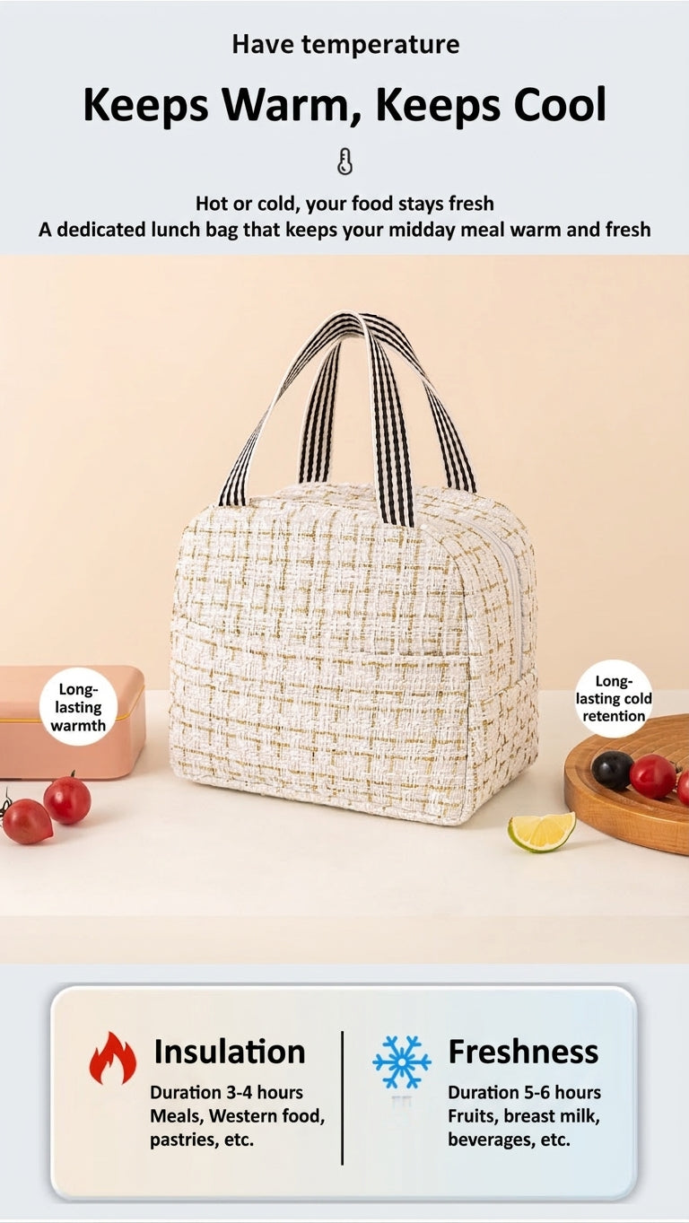 Insulated Lunch Box Bag, Large Capacity