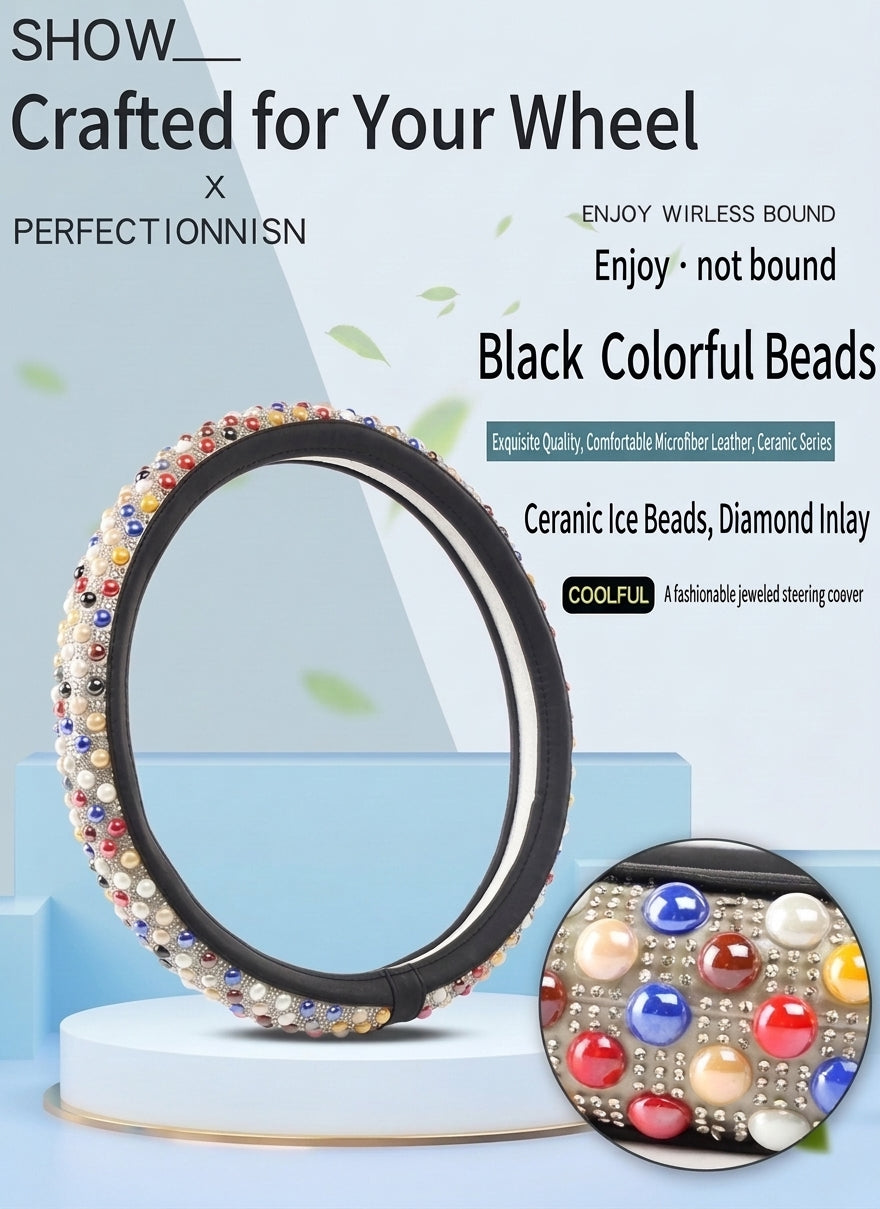 Steering Wheel Cover with Ceramic Ice Beads