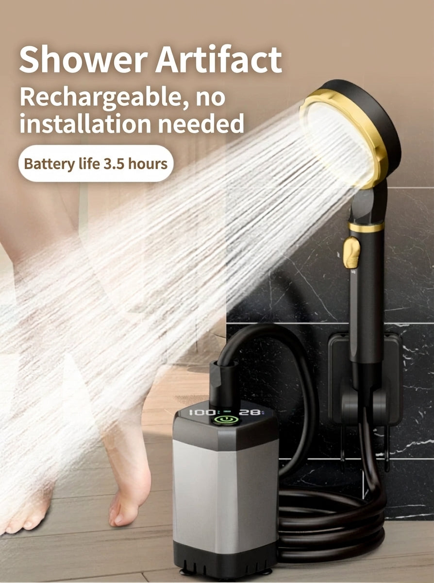 Portable Electric Shower Pump with Battery
