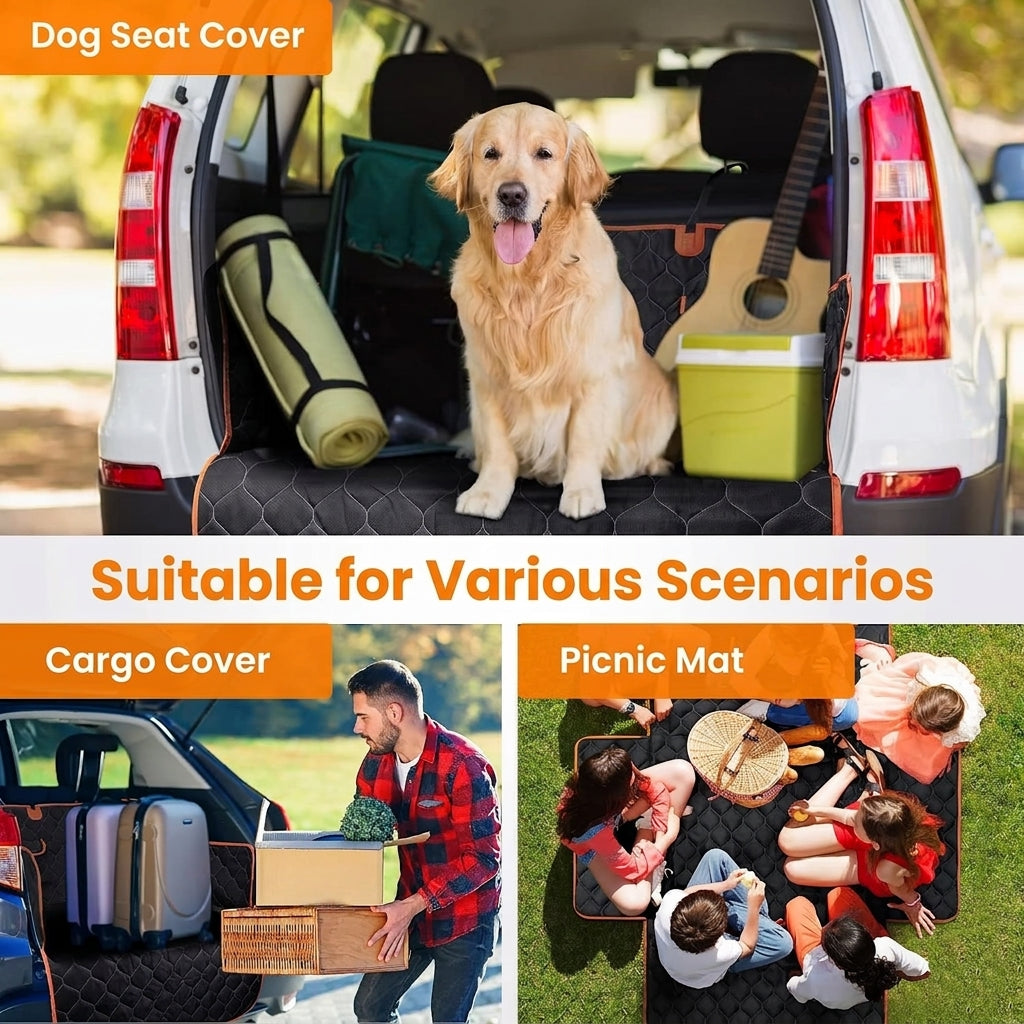 Car Trunk Mat for Pets - Non-Slip Dog Travel Seat Cover