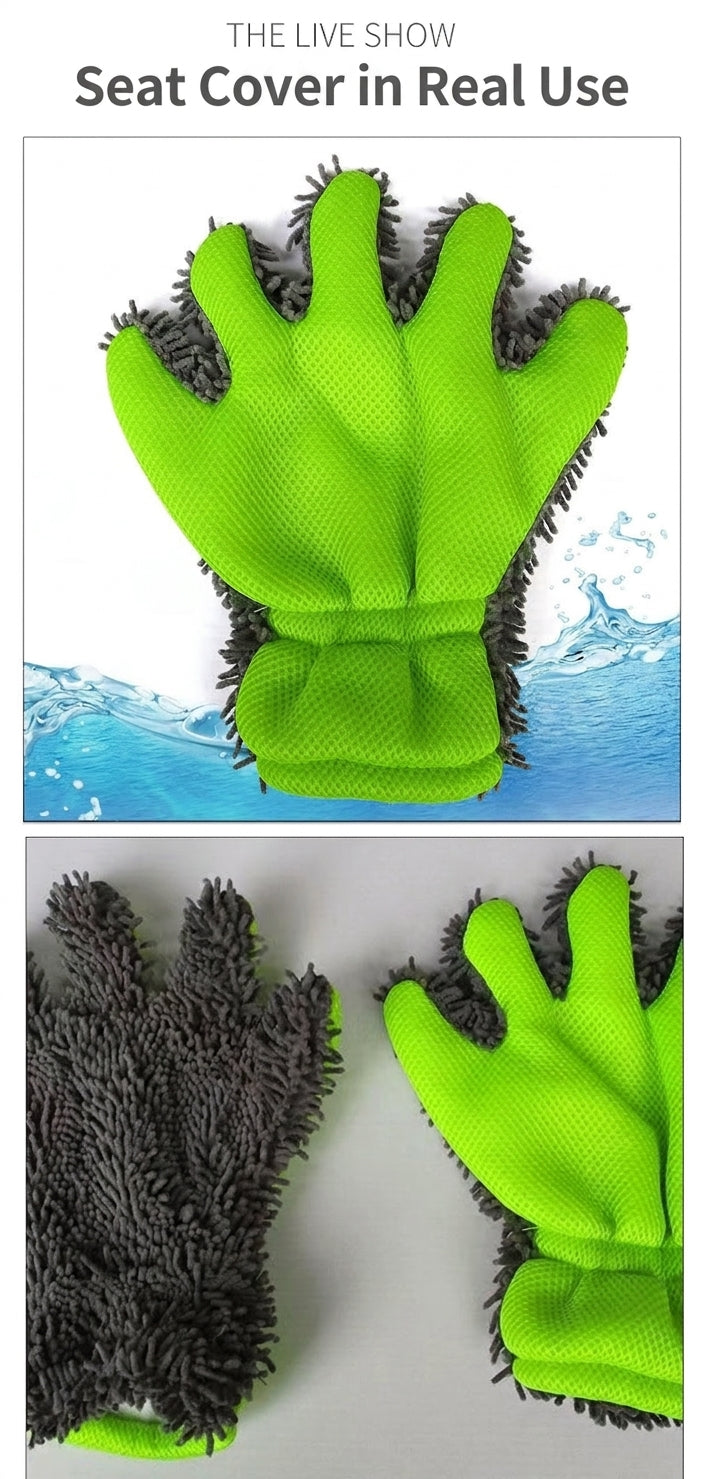 Car wash gloves, plush waterproof car towels, specialized car brushes, cleaning cloths, chenille wheel cleaning towels, wholesale