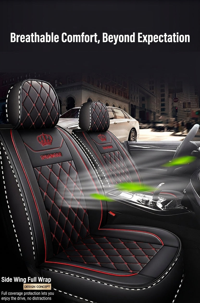 Cross-border new car seat cover, full leather full surrounding, four seasons universal cushion trolley seat cover special manufacturer wholesale