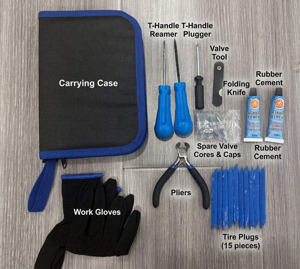 Car Emergency Tire Repair Kit, 27-Piece