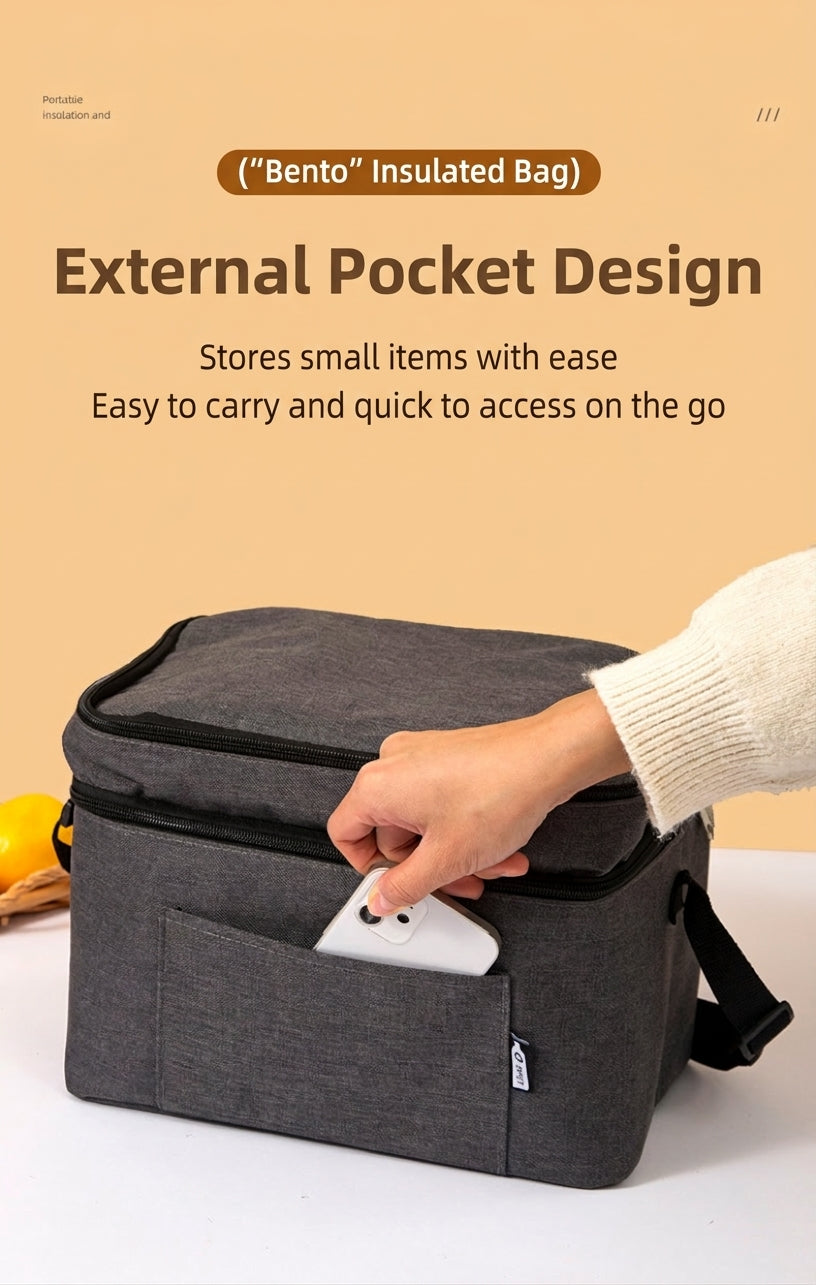 Car Accessory Insulated Cooler Bag, Gray
