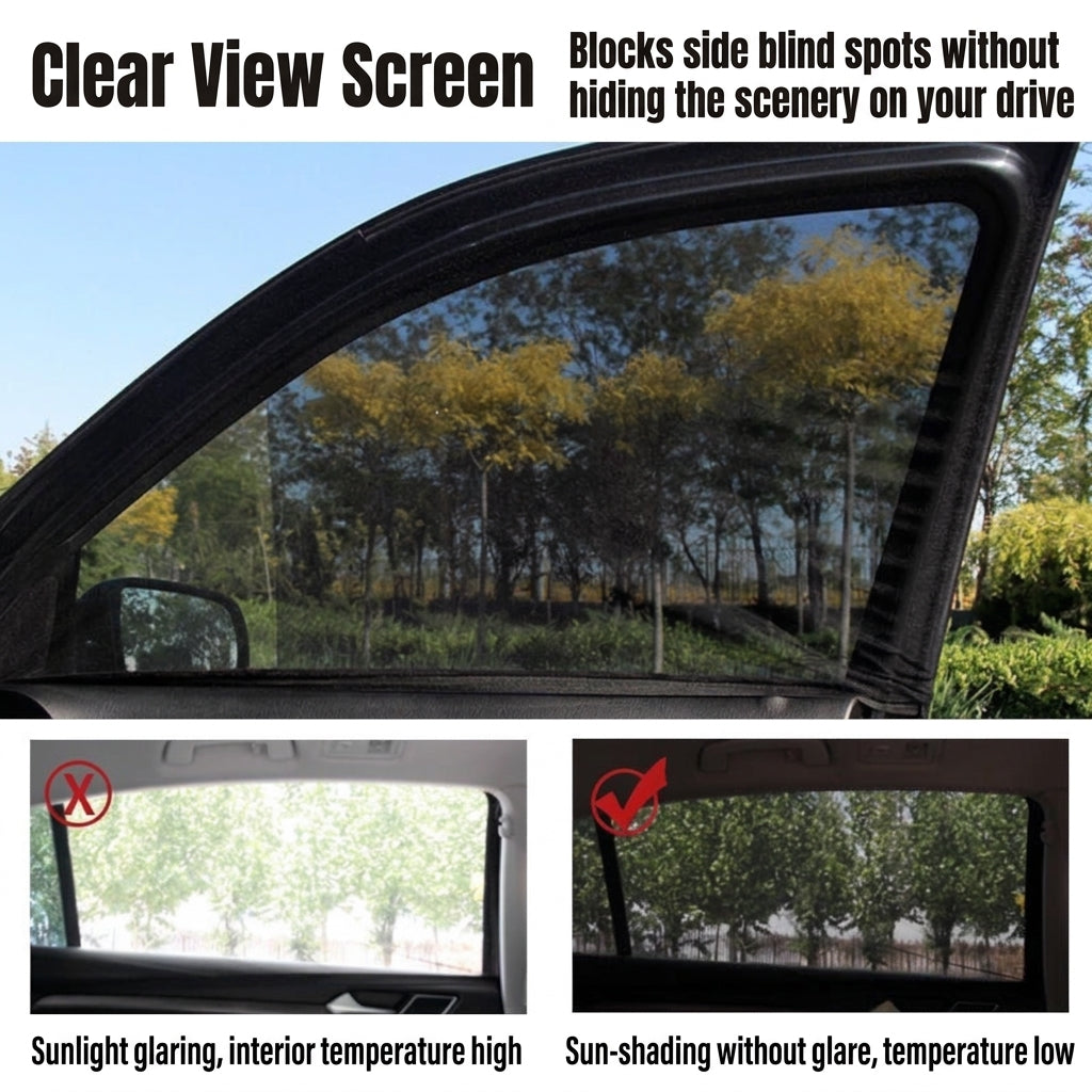 Car Window Mosquito Screen - Universal Fit