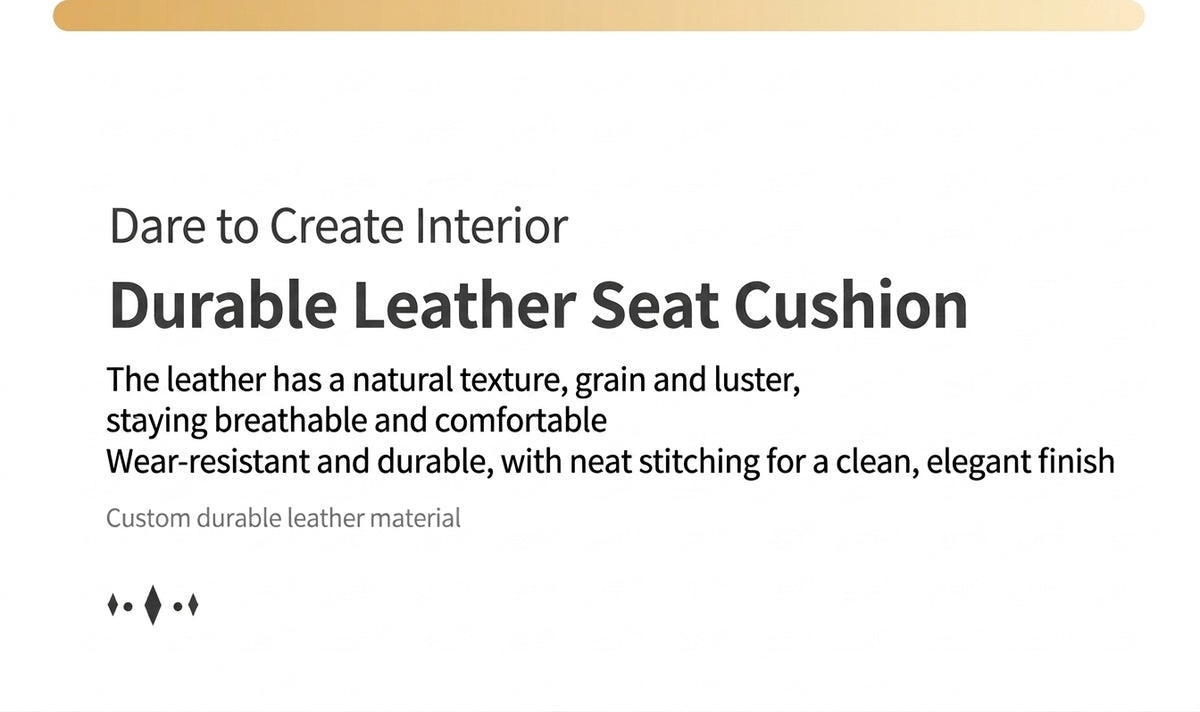 Seat Cushion Cover - Five-Seater All-Season Leather