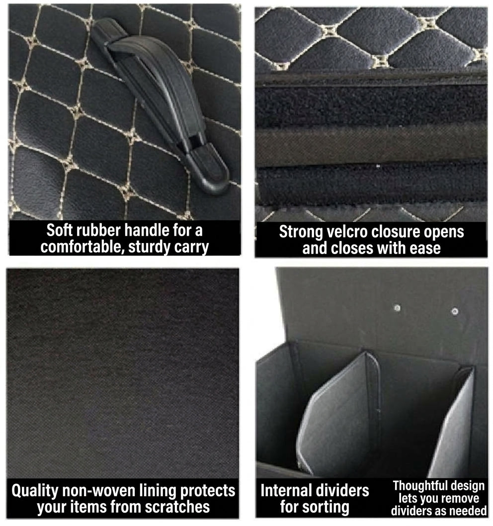 Wholesale cross-border car trunk folding storage boxes, camping storage boxes, outdoor picnic organizer storage boxes
