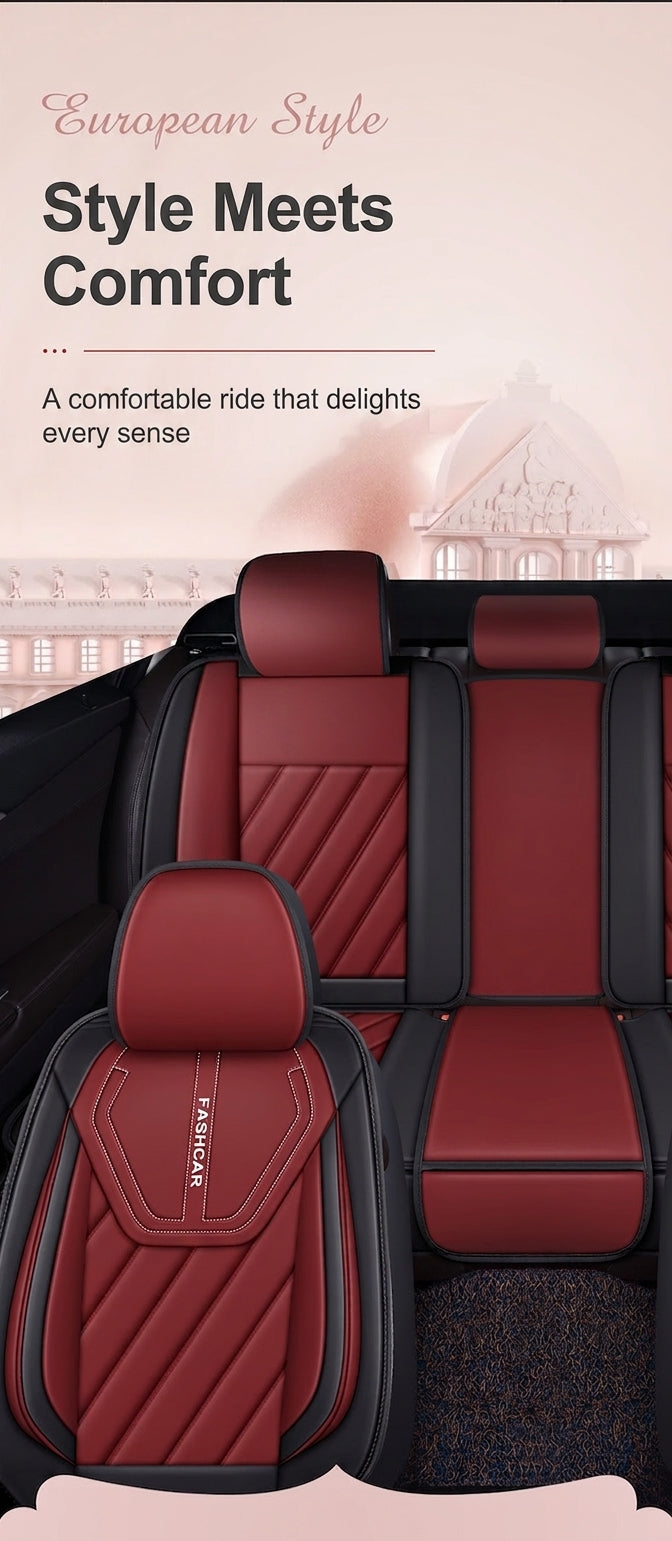 Universal four-season Nappa leather seat cover for car seat cushions, premium feel, anti-dirt, full coverage ventilation, breathable new seat cover