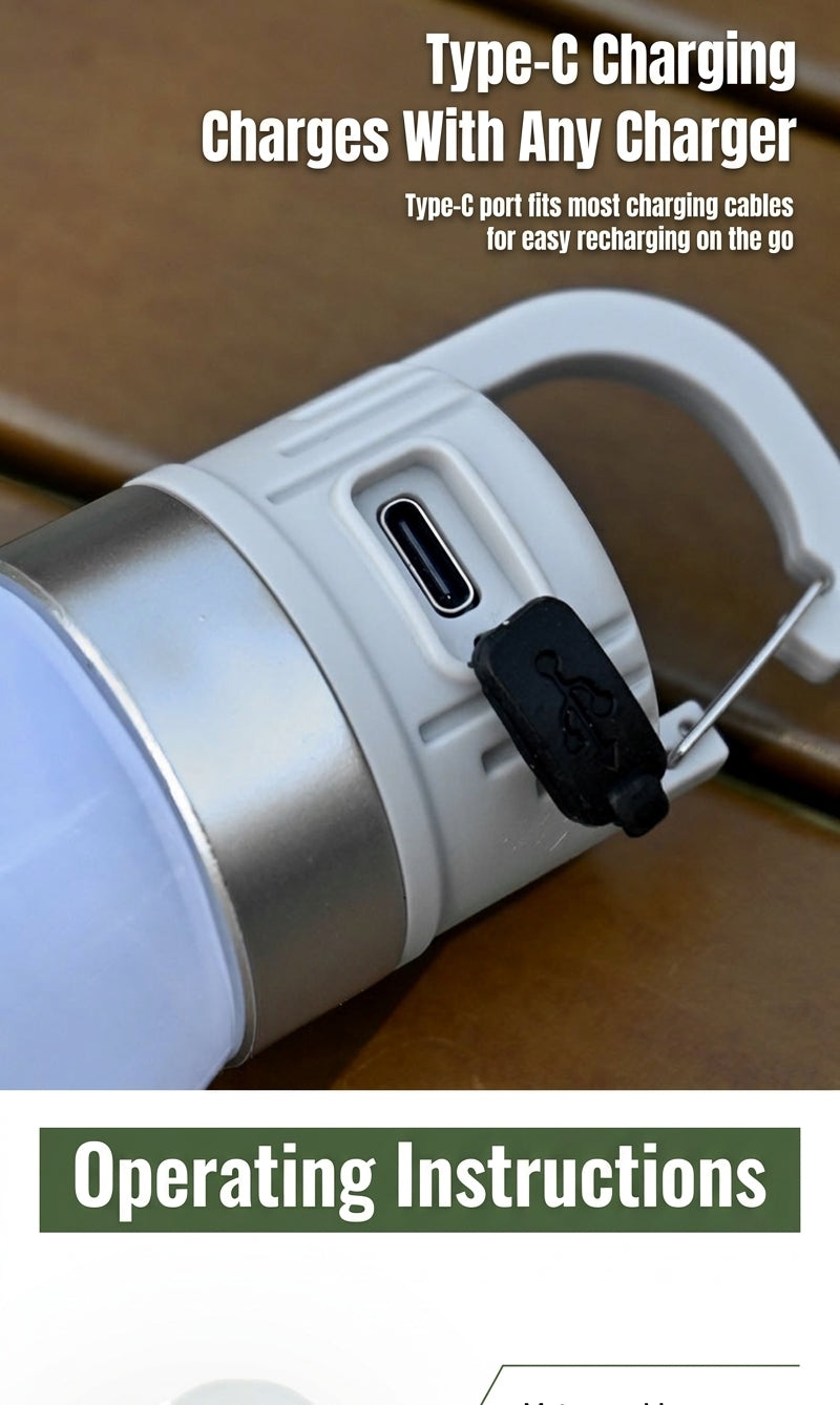 Portable Bottle Cap Light - Gray