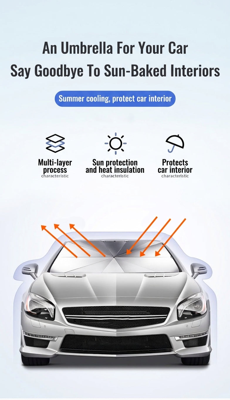 Car Windshield Sunshade Umbrella, UV Protection