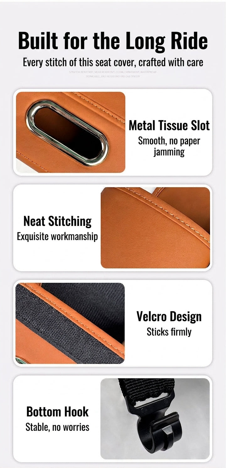 Multifunctional storage bag for car seats, tissue boxes, car storage bags, hanging bags, water cup holders in the car