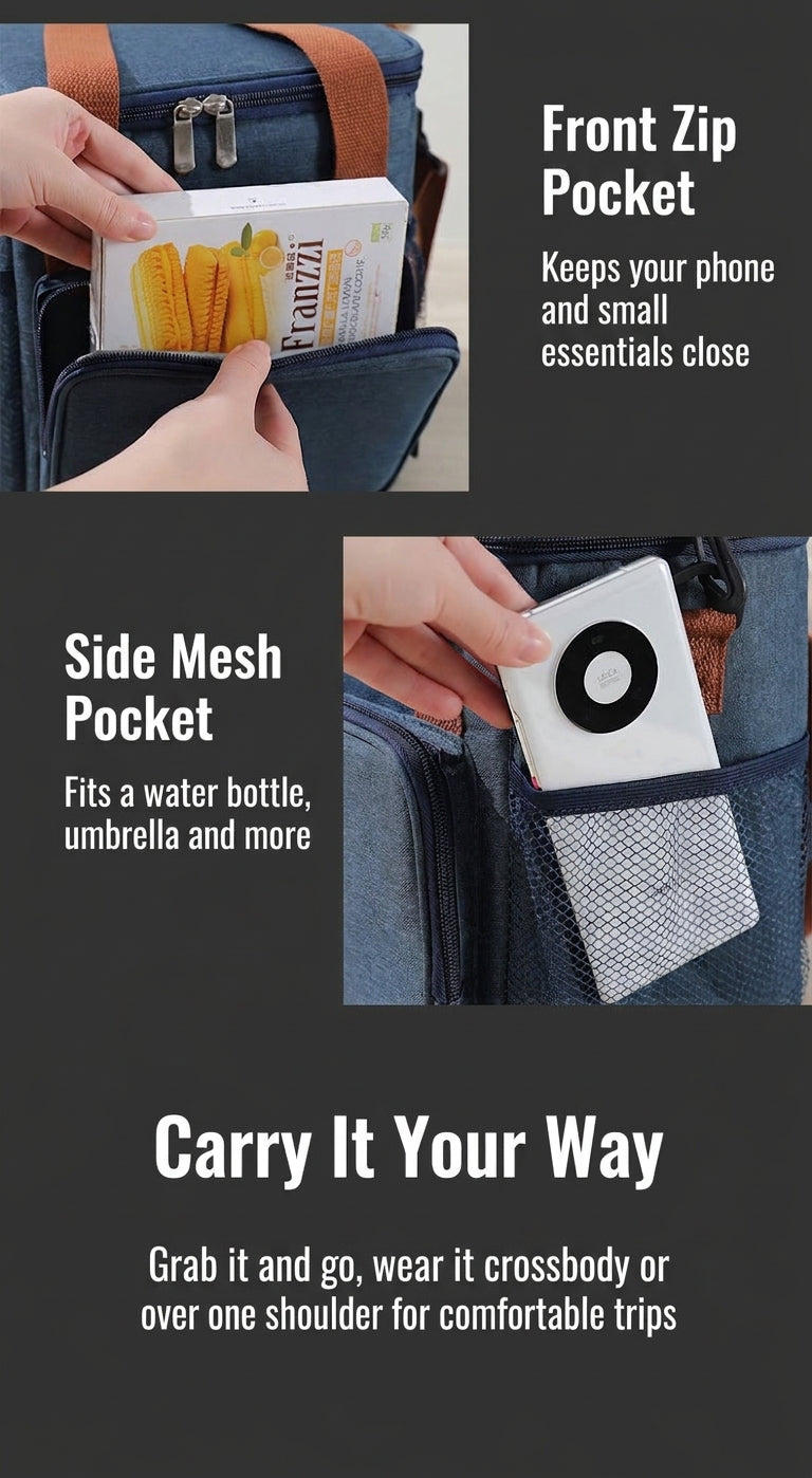 Crossbody Lunch Bag - Insulated Thermal