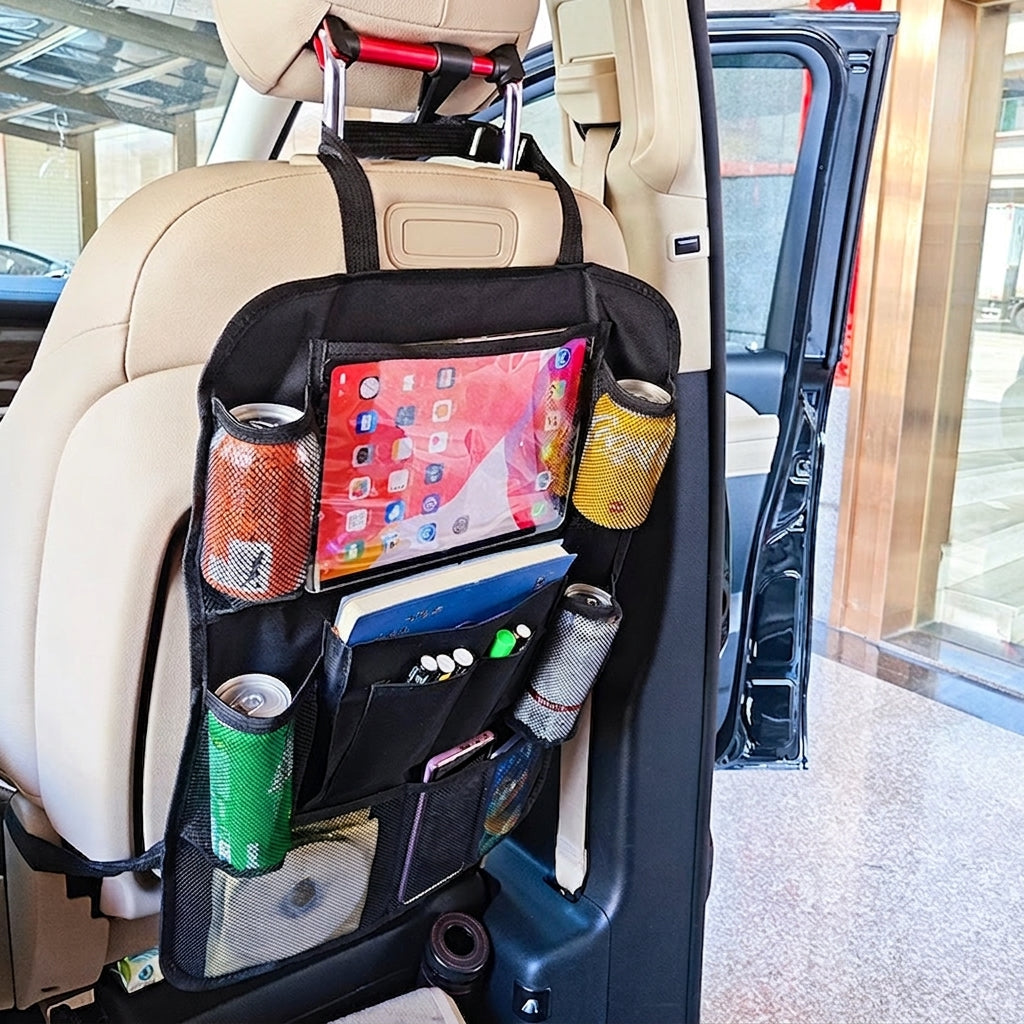 Cross-border best-selling car storage bags, multifunctional car seat back storage bags, waterproof foldable car storage bags