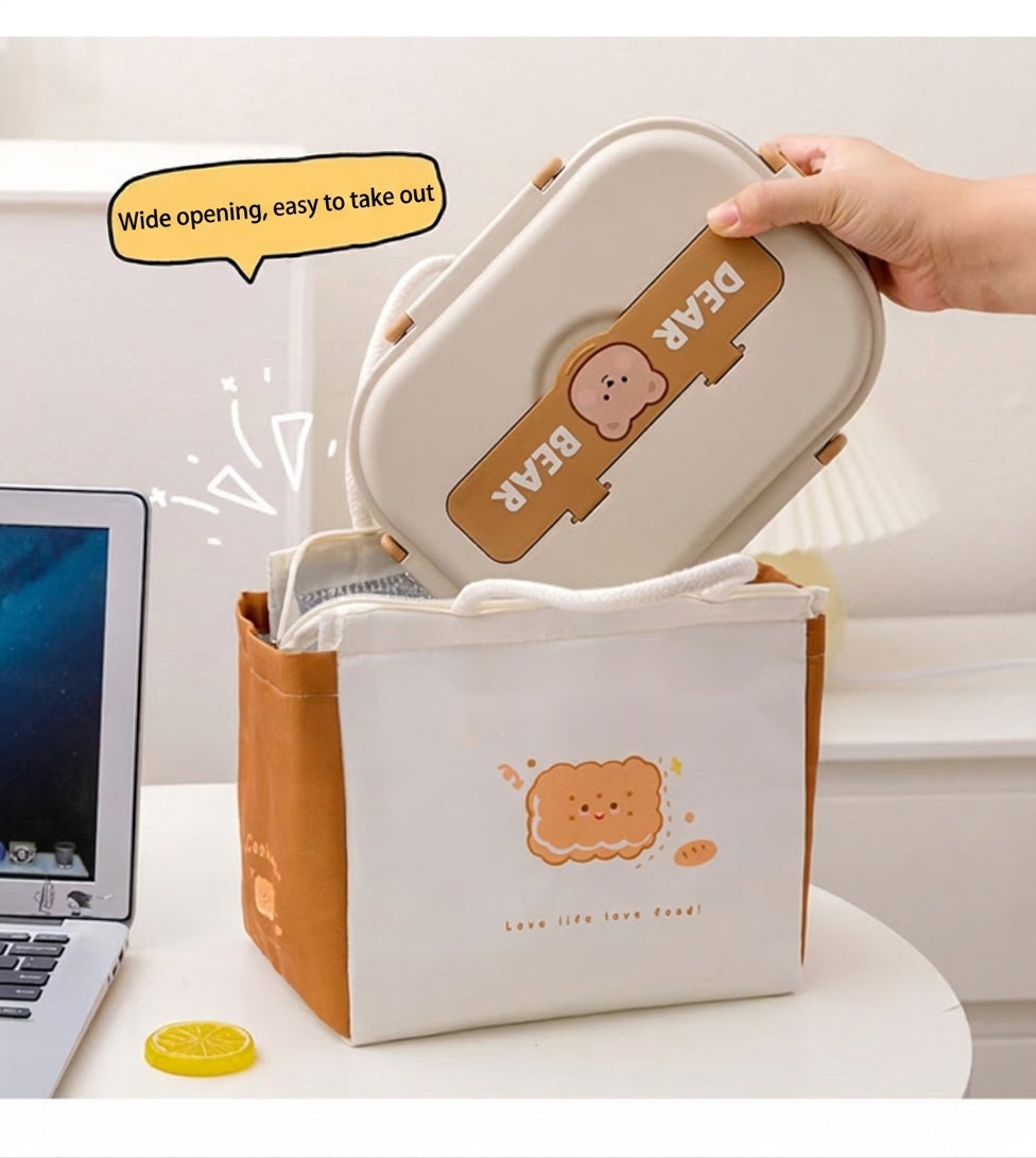 Insulated Lunch Bag, Large-Capacity Handheld