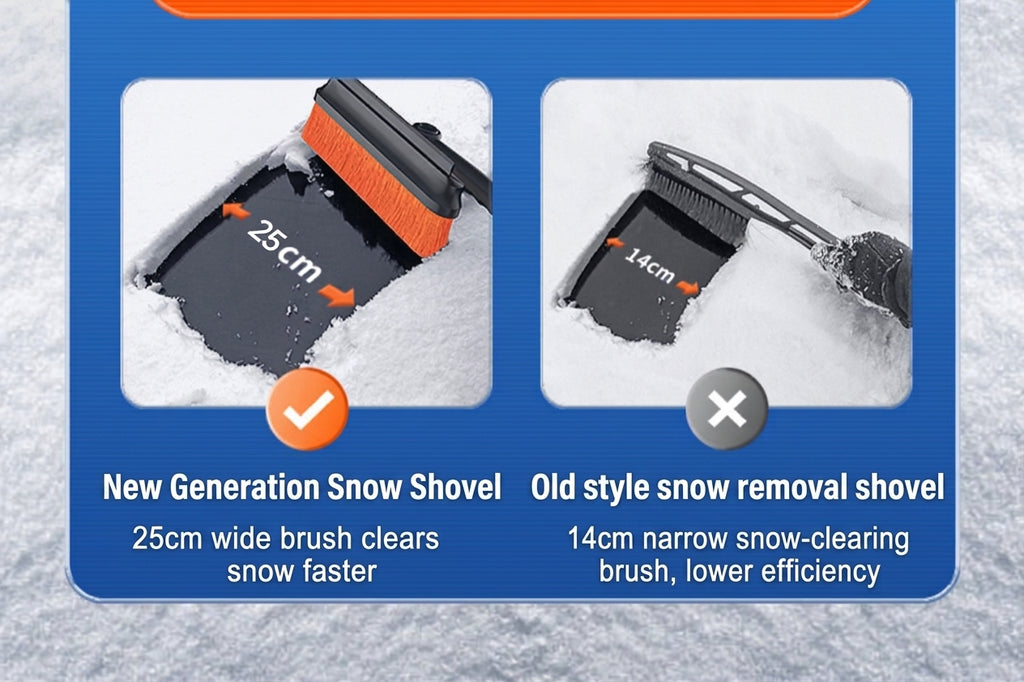 Car Snow Removal Shovel, 5-in-1 Ice Tool