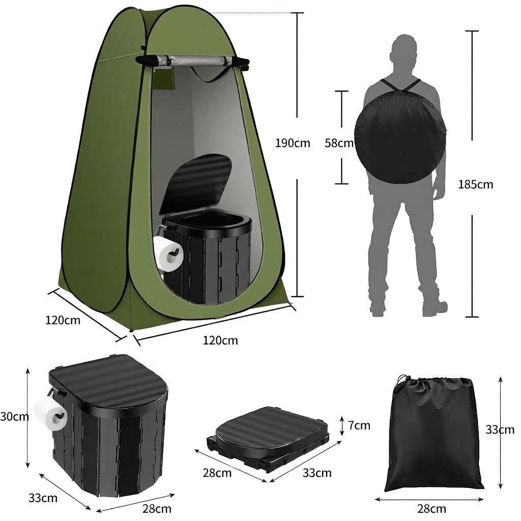 Fishing, shower, bathing artifact, outdoor camping, fishing, changing clothes, simple and portable, portable portable toilet, warm tent, toilet