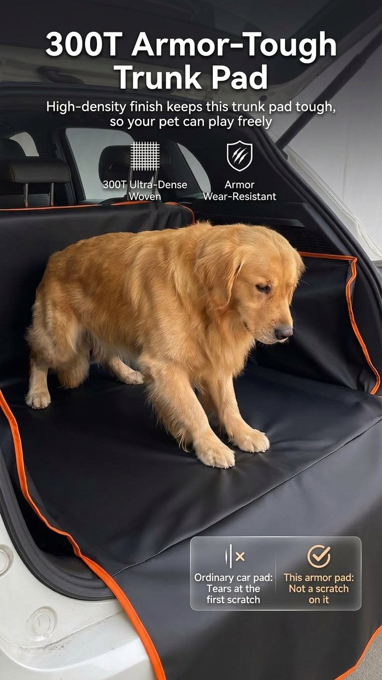 Car trunk pad, car pet pad, anti-dirt and scratch-resistant enlarged rear seat pad, waterproof pet seat pad