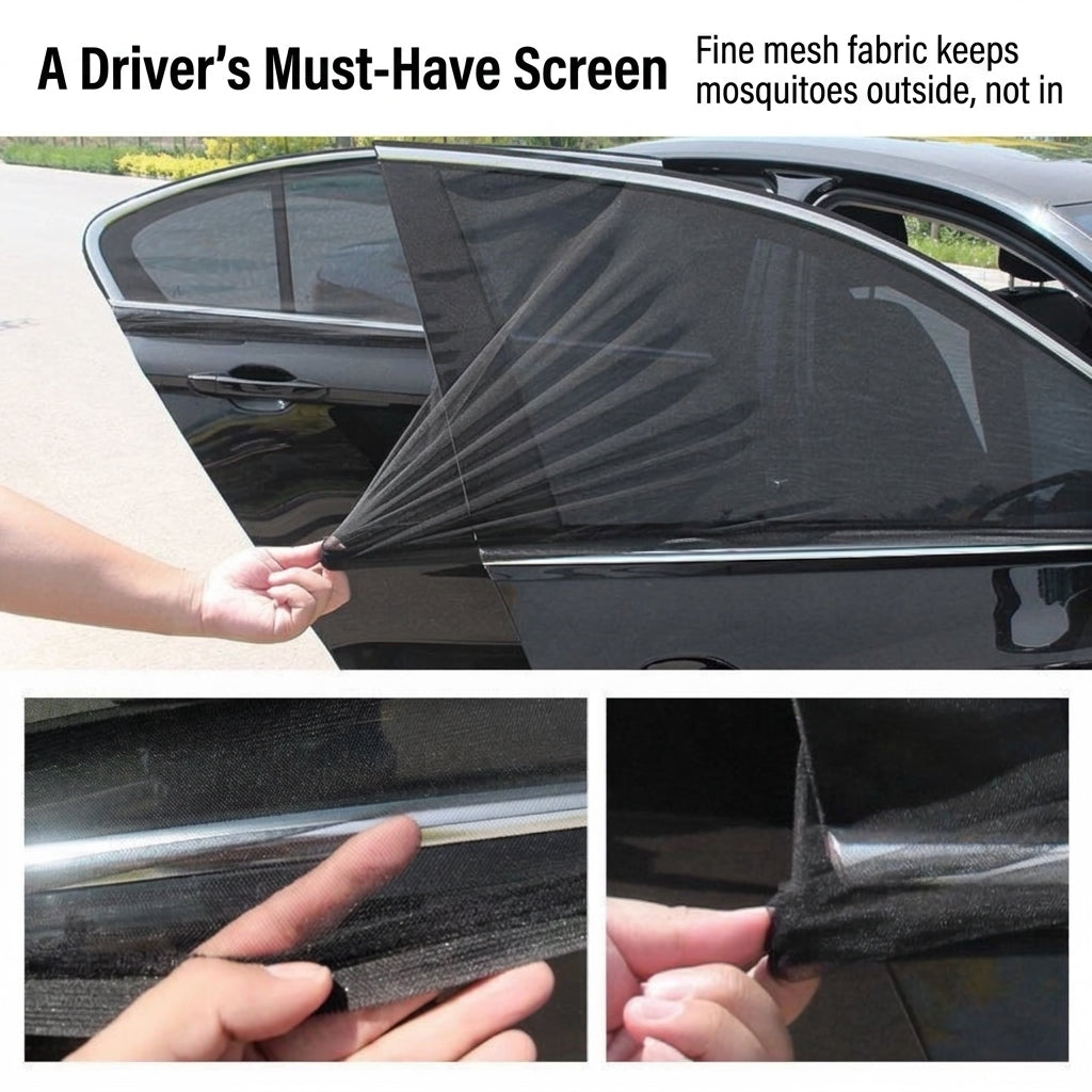 Car Window Mosquito Screen - Universal Fit