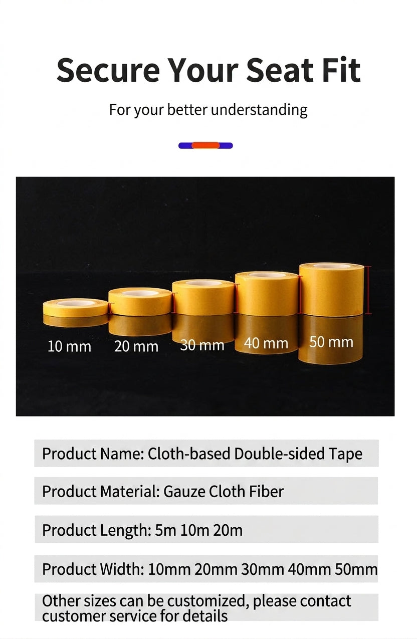 20-meter long cloth-based tape, strong adhesive, non-slip, waterproof carpet mat, fixing tape, no residue, mesh cloth-based double-sided tape