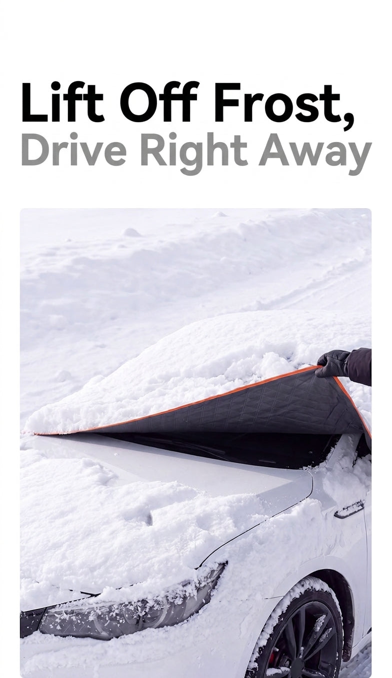Car Snow Cover Half Hood Windshield Protector