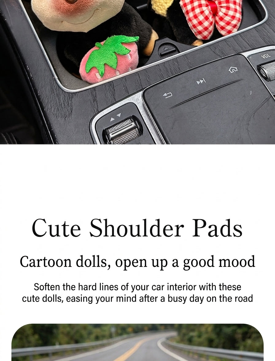 Car ornaments cute dolls bee dog car central control screen party doll display screen decoration car interior products