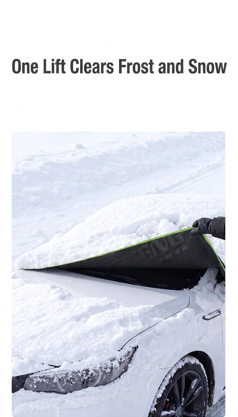 Car Snow Cover Half Hood Windshield Frost Guard