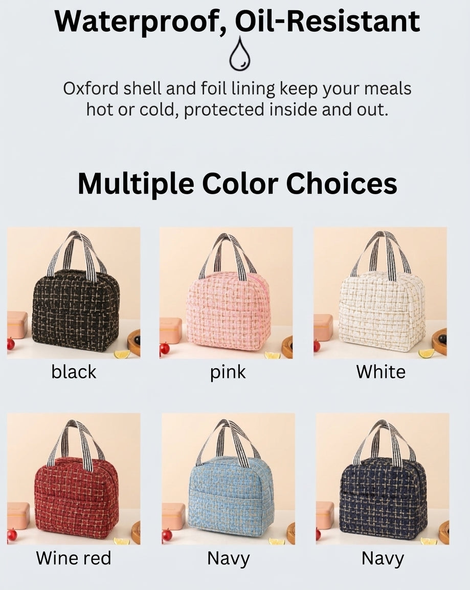 Insulated Lunch Box Bag, Large Capacity