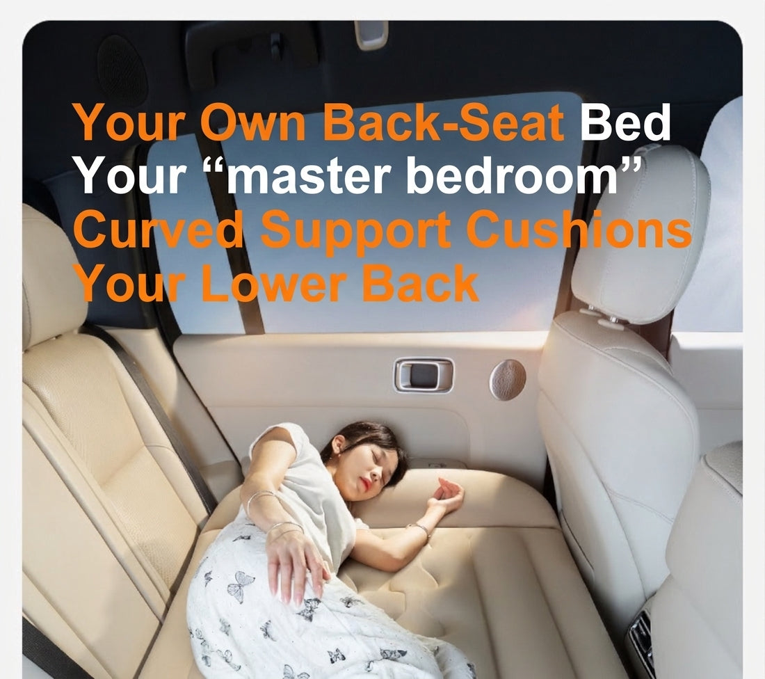 Car rear travel mattress new energy sleeping travel automatic charging and discharging carry leveling to fill the inflatable bed