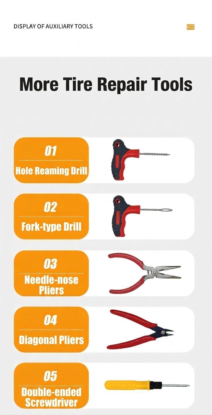 Tire Repair Tool Set - Universal Fit
