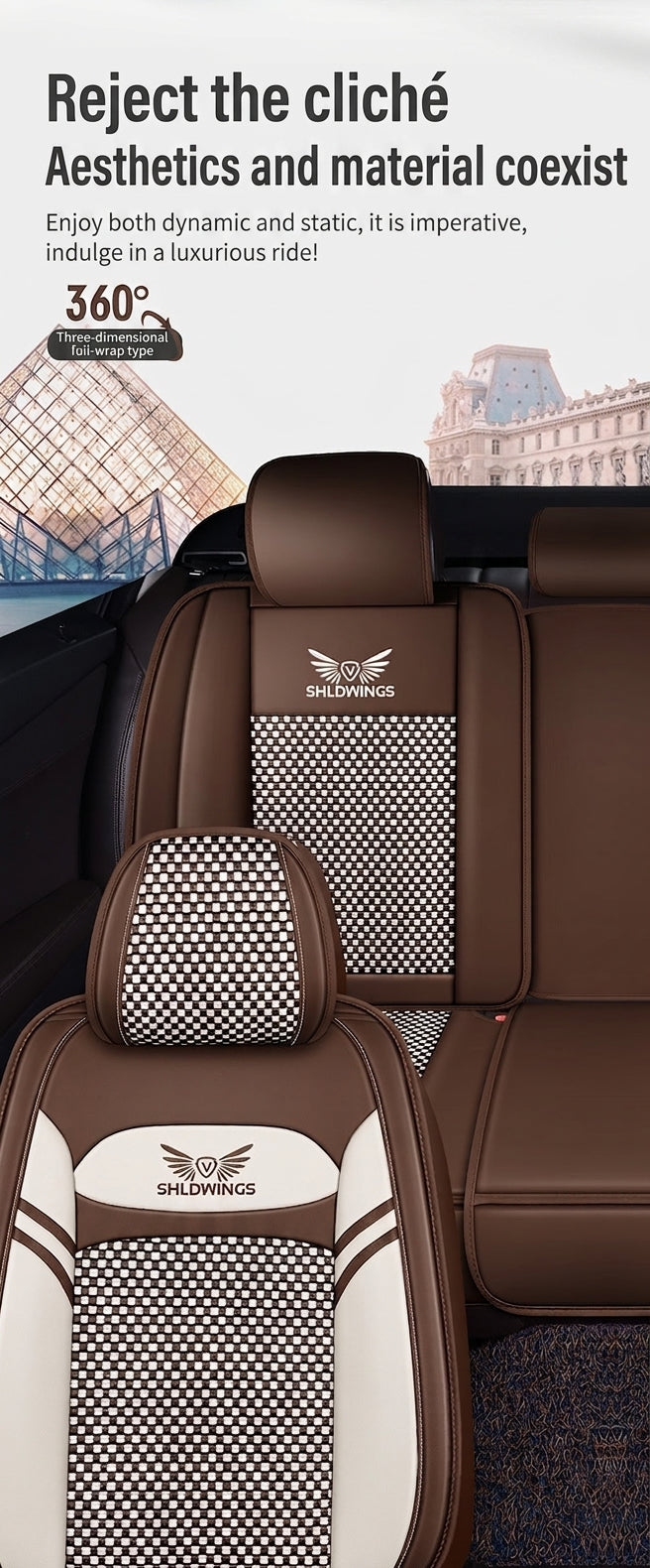 Full-coverage car seat covers for Napa leather car seat cushions, five-seat universal Ice Silk car seat cushions, all-season universal model wholesale