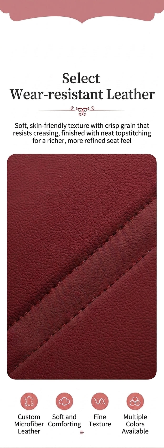 Universal four-season Nappa leather seat cover for car seat cushions, premium feel, anti-dirt, full coverage ventilation, breathable new seat cover