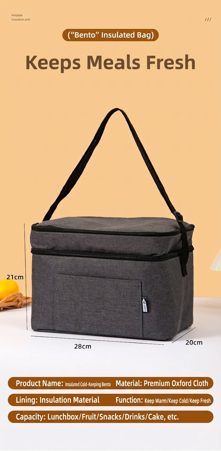 Car Accessory Insulated Cooler Bag, Gray