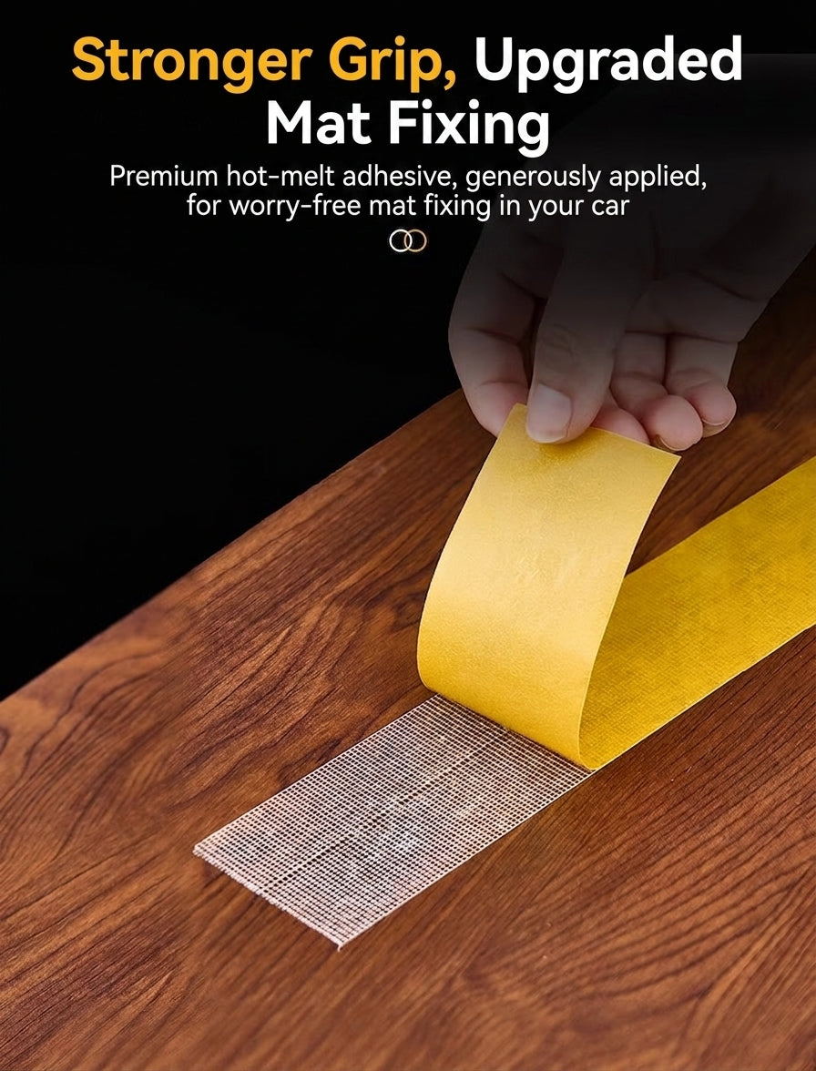 20-meter long cloth-based tape, strong adhesive, non-slip, waterproof carpet mat, fixing tape, no residue, mesh cloth-based double-sided tape