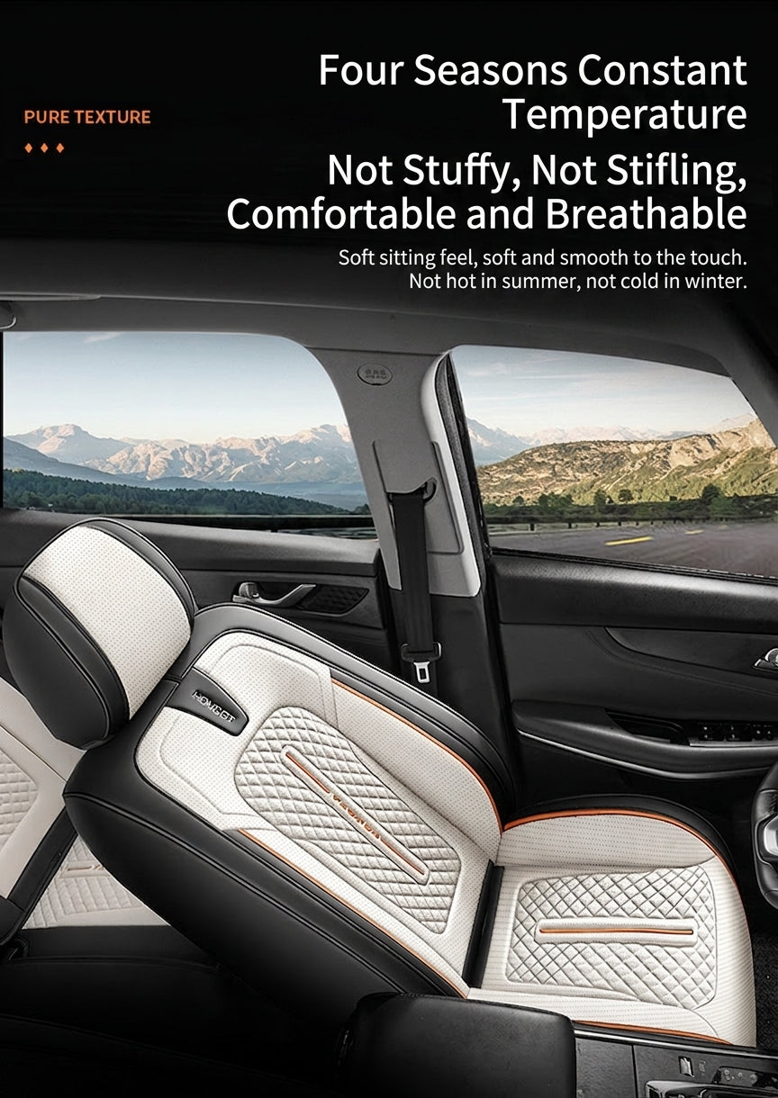 New car seat cushions fully covered, all-season universal seat covers, all five seats, full leather, high-quality seat covers sold directly from the manufacturer