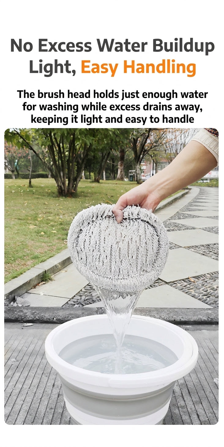 Car Wash Mop with Retractable Bending Rod