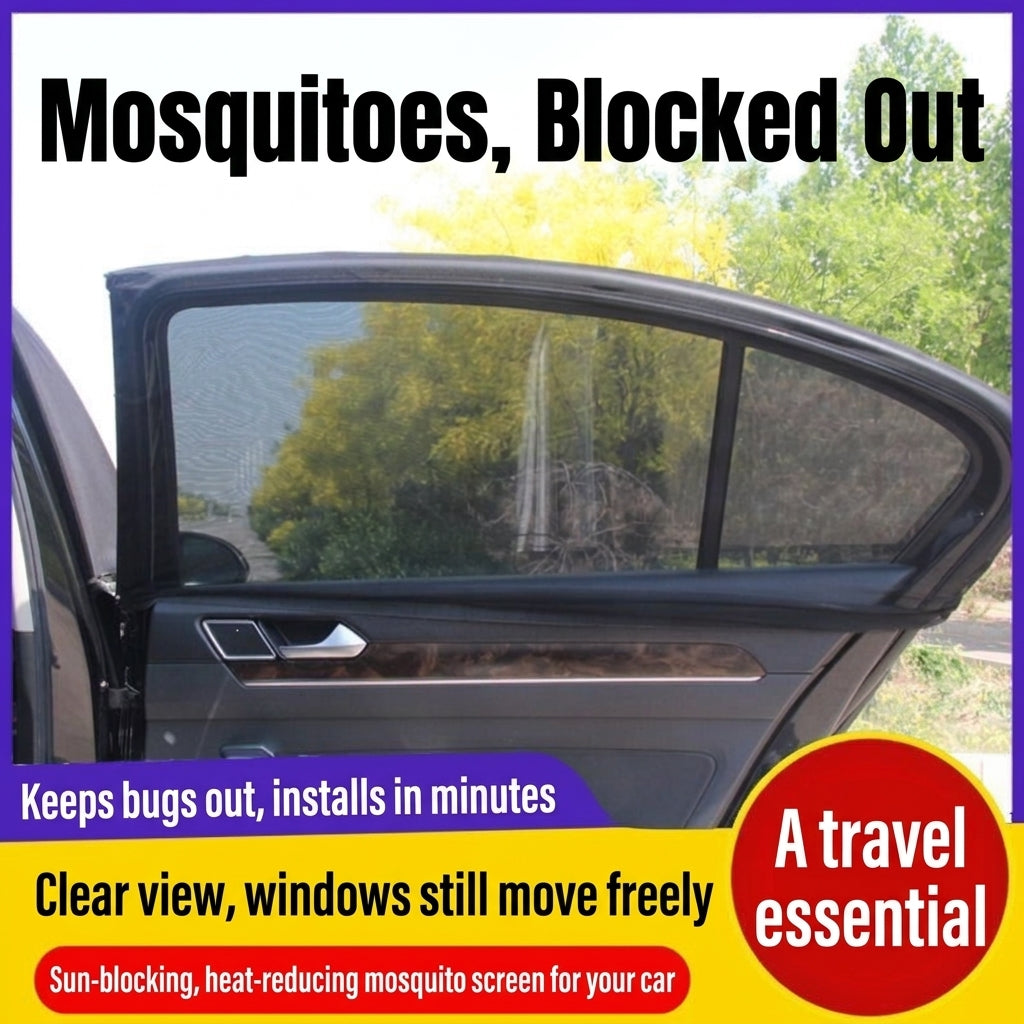 Car Window Mosquito Screen - Universal Fit